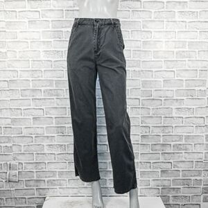 XiRENA Women's high rise straight leg cotton twill pants carbon grey sz XS